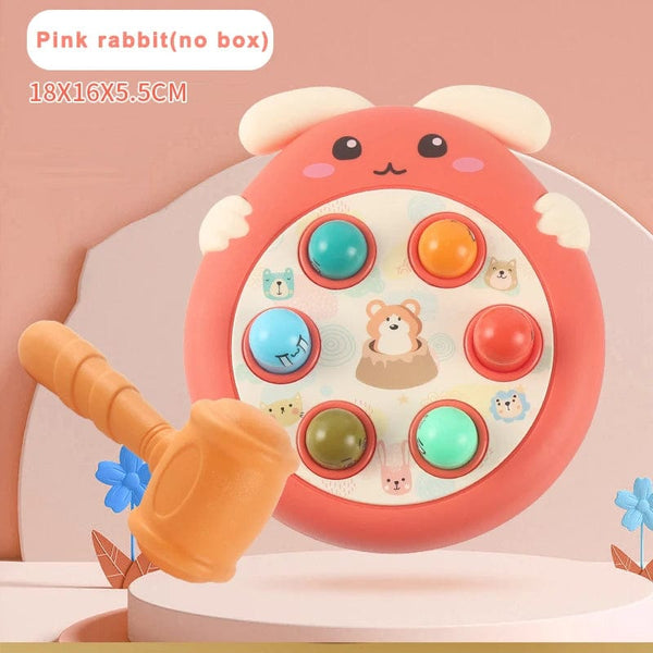 Planet Gates Blue rabbit no box Duck/Frog/Pig Baby Toy Montessori Learning Game Educational Puzzle Gift For Toddler Boy/Girl Whack-a-mole Fidget toy With Hammer