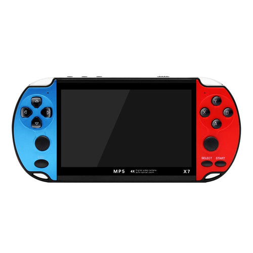 Planet Gates Blue red GAMINJA X7 4.3inch Handheld Game Console IPS Screen Video Game Player HD Game Console Built-in 10000 Games For GBA GBC NES GBC
