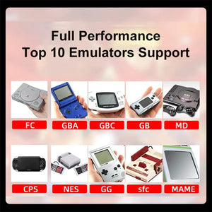 Planet Gates Blue red GAMINJA X7 4.3inch Handheld Game Console IPS Screen Video Game Player HD Game Console Built-in 10000 Games For GBA GBC NES GBC