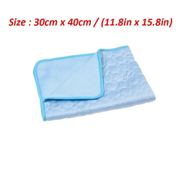 Planet Gates Blue / S 30cm x 40cm / Quadrate Guinea Pig Cage Liners Summer Small Animal Cooling Mat Breathable Hamster Pee Pad for Rabbit Cage Chinchilla Hedgehogs Pet Item