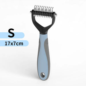 Planet Gates blue S Pet Hair Removal Comb Cat Dog Brush Pet Hair Grooming Tool Puppy Hair Shedding Combs Pet Fur Trimming Dematting Deshedding Brush