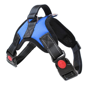 Planet Gates blue / S Saddle Dog Harness Reflective Adjustable Pet Harness No Pull Walking Training Small Medium Large Big Dogs Chest Strap Product