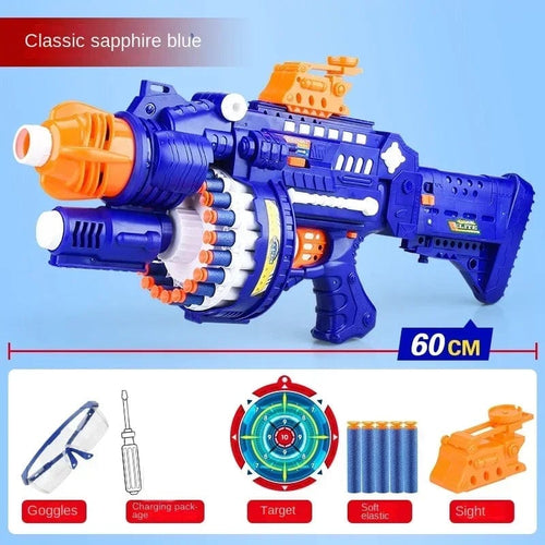 Planet Gates Blue Toys Cool Nerfs Gun Children Electric Continuous Launch Electric Toy Gun Bb Gun Military Firearms Series Soft Bullet Gun Sniper