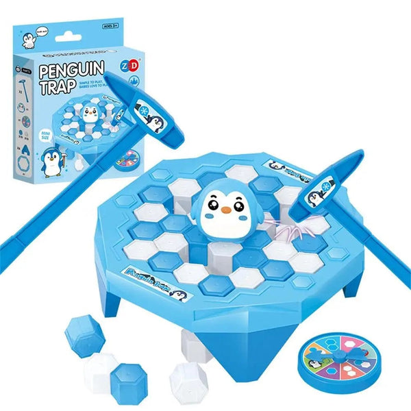 Planet Gates Blue Trend Kids Toys Parent-Child Family Party Save Penguin Ice Block Breaker Trap Kids Adults Board Game Stress Reliever Fidget Toys