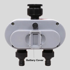 Planet Gates blue Two Outlets Garden Digital Electronic Water Timer Solenoid Valve Garden Irrigation Controller for Garden,Yard