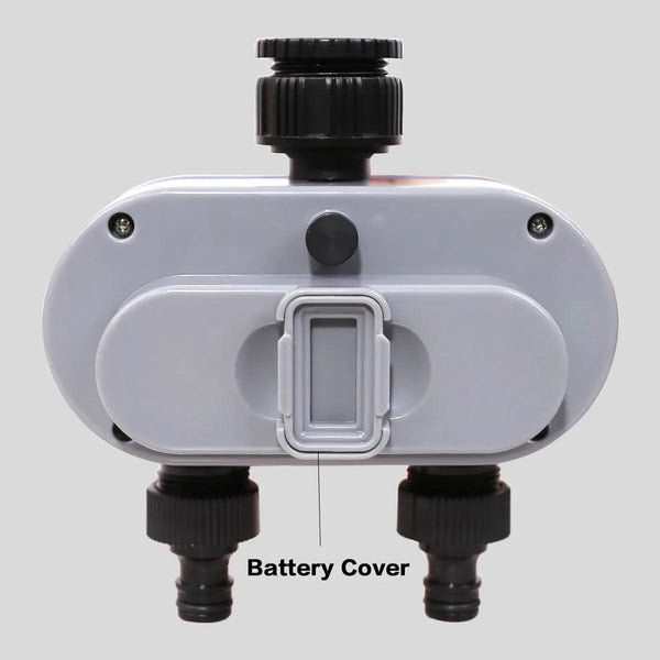 Planet Gates blue Two Outlets Garden Digital Electronic Water Timer Solenoid Valve Garden Irrigation Controller for Garden,Yard