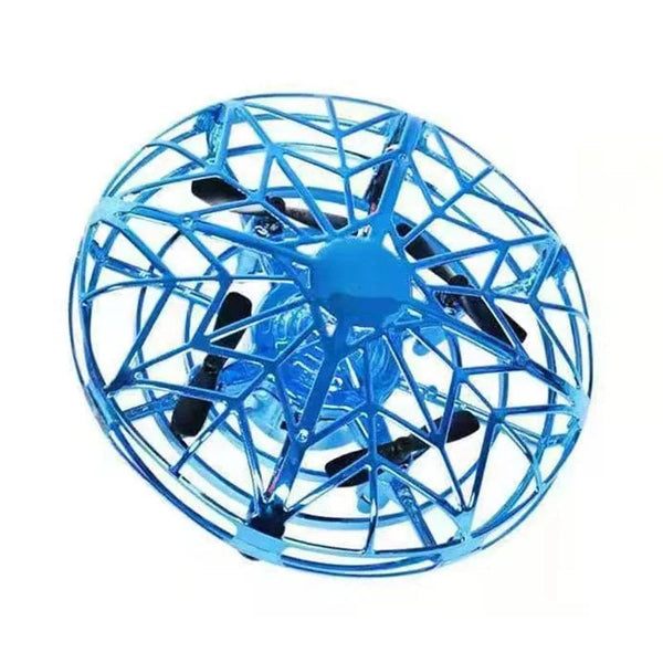 Planet Gates Blue UFO 1 / CHINA Rc Quadcopter Flying Helicopter Magic Hand UFO Ball Aircraft Sensing Mini Induction Drone Kids Electric Electronic Toy
