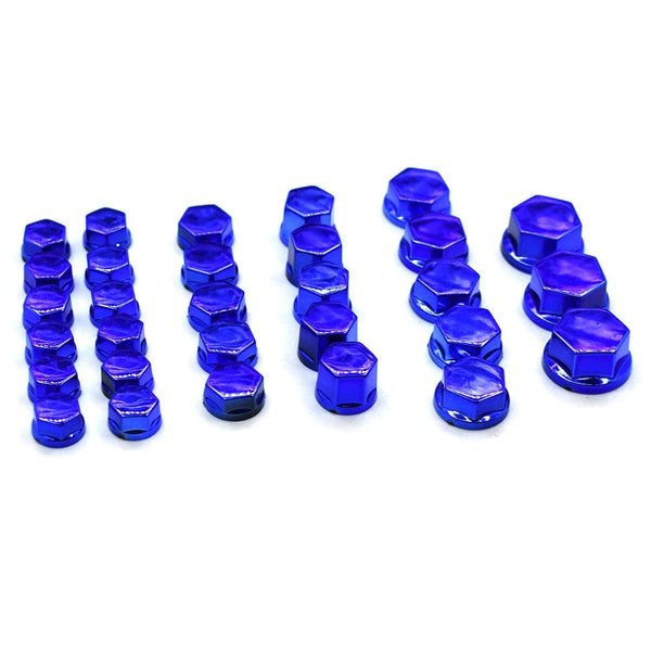 Planet Gates Blue Universal 30PCS motorcycle modeling plating nut decorative screw cap For Yamaha FZ1 FAZER FZ6 FZ6R FZ8 XJ6 MT01 MT03 MT-07 MT-09