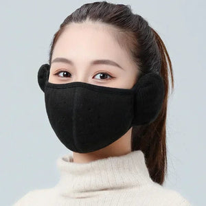 Planet Gates Blue Winter Unisex Breathable Holes Mask Cold-Proof Thermal Mask Earmuffs Two-In-One Wrap Band Ear Warmer Outdoor Riding Ear Muff