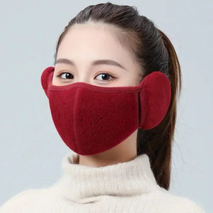 Planet Gates Blue Winter Unisex Breathable Holes Mask Cold-Proof Thermal Mask Earmuffs Two-In-One Wrap Band Ear Warmer Outdoor Riding Ear Muff