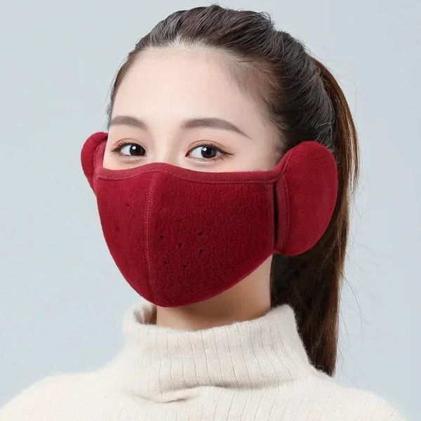 Planet Gates Blue Winter Unisex Breathable Holes Mask Cold-Proof Thermal Mask Earmuffs Two-In-One Wrap Band Ear Warmer Outdoor Riding Ear Muff