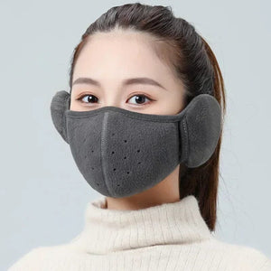 Planet Gates Blue Winter Unisex Breathable Holes Mask Cold-Proof Thermal Mask Earmuffs Two-In-One Wrap Band Ear Warmer Outdoor Riding Ear Muff