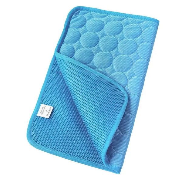 Planet Gates Blue / XS(40x30cm) / CHINA Dog Cooling Mat Summer Pad for Dogs Cat Blanket Breathable dog Bed Kennel Puppy Sleeping Sofa Cushion Dog Accessories