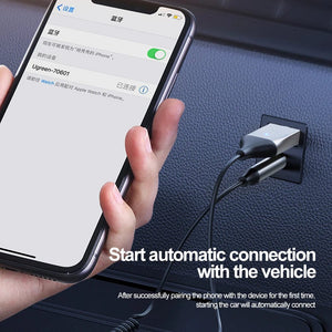 Planet Gates Bluetooth 5.0 AUX Car Adapter USB To 3.5mm Jack Dongle Cable Handfree Car Kit Wireless Car Bluetooth Transmitter Receiver