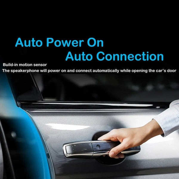 Planet Gates Bluetooth 5.0 Handsfree Car Kit Hifi Speaker 2W Wireless Audio Receiver MP3 Music Player Noise Cancelling Sun Visor Clip