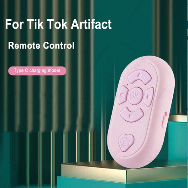 Planet Gates Bluetooth-compatible Wireless Remote Control Phone Selfie Video Controller For Android Ios Remote Button Rechargeable Type-C