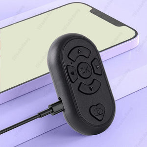 Planet Gates Bluetooth-compatible Wireless Remote Control Phone Selfie Video Controller For Android Ios Remote Button Rechargeable Type-C