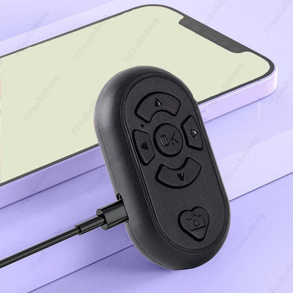 Planet Gates Bluetooth-compatible Wireless Remote Control Phone Selfie Video Controller For Android Ios Remote Button Rechargeable Type-C