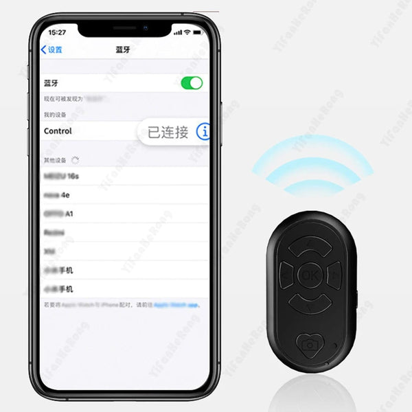 Planet Gates Bluetooth-compatible Wireless Remote Control Phone Selfie Video Controller For Android Ios Remote Button Rechargeable Type-C