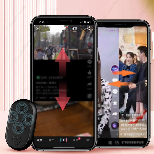 Planet Gates Bluetooth-compatible Wireless Remote Control Phone Selfie Video Controller For Android Ios Remote Button Rechargeable Type-C