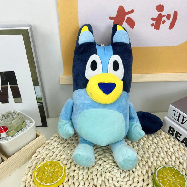 Planet Gates Bluey 28cm 28cm 17cm Bluey Family Plush Toys Cute Simulation Pet Dog Patrol Bingo Sister Kawai Plush Children's Toy Doll Birthday Gift Toy