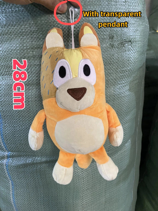 Planet Gates Bluey 28cm 28cm 17cm Bluey Family Plush Toys Cute Simulation Pet Dog Patrol Bingo Sister Kawai Plush Children's Toy Doll Birthday Gift Toy