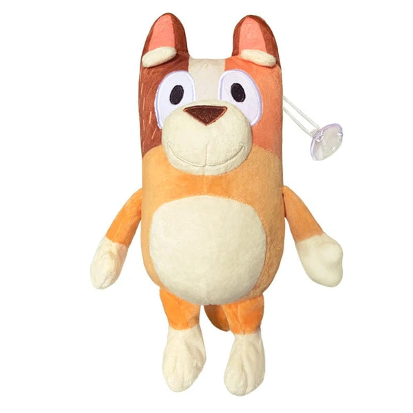 Planet Gates Bluey 28CM Anime Figures Family Bingo Plush Dolls Animation Peripheral Dog Dad Bandit And Mom Chilli Stuffed Toys Kids Gift