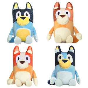 Planet Gates Bluey 28CM Anime Figures Family Bingo Plush Dolls Animation Peripheral Dog Dad Bandit And Mom Chilli Stuffed Toys Kids Gift