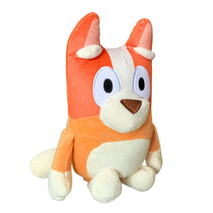 Planet Gates Bluey 28CM Anime Figures Family Bingo Plush Dolls Animation Peripheral Dog Dad Bandit And Mom Chilli Stuffed Toys Kids Gift