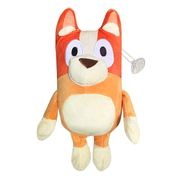 Planet Gates Bluey 28CM Anime Figures Family Bingo Plush Dolls Animation Peripheral Dog Dad Bandit And Mom Chilli Stuffed Toys Kids Gift