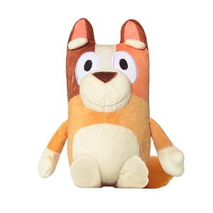 Planet Gates Bluey 28CM Anime Figures Family Bingo Plush Dolls Animation Peripheral Dog Dad Bandit And Mom Chilli Stuffed Toys Kids Gift
