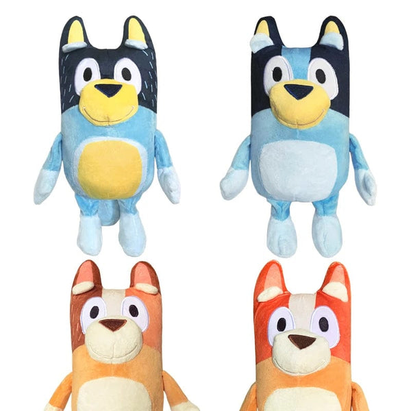 Planet Gates Bluey 28CM Anime Figures Family Bingo Plush Dolls Animation Peripheral Dog Dad Bandit And Mom Chilli Stuffed Toys Kids Gift