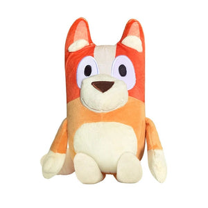 Planet Gates Bluey 28CM Anime Figures Family Bingo Plush Dolls Animation Peripheral Dog Dad Bandit And Mom Chilli Stuffed Toys Kids Gift