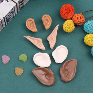 Planet Gates blyth doll icy toy ears toy white natural tan dark and super black skin, only ears no doll