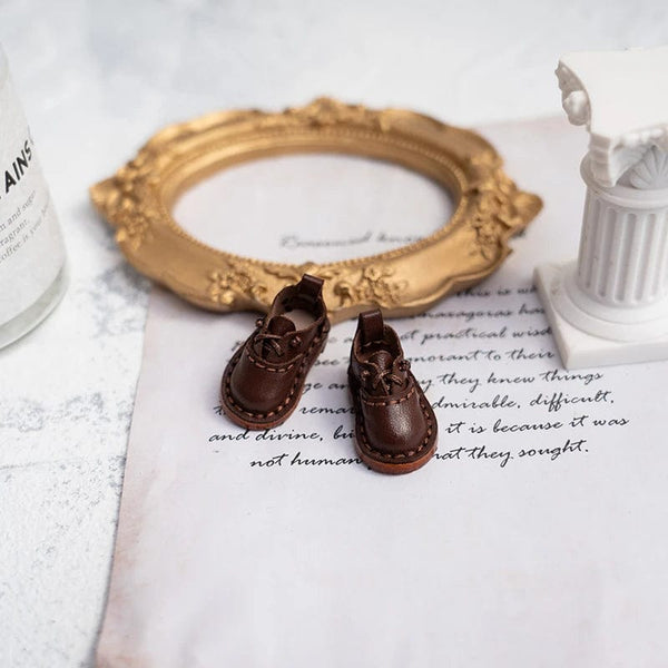 Planet Gates Blythe Baby Shoes Mini Toy Accessories OB22 Shoes Checker Shoes Small Cloth UFDOLL Mini Body OB24 Handmade Cowhide Shoes