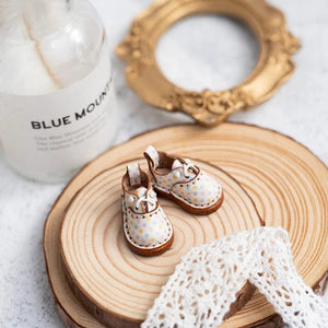 Planet Gates Blythe Baby Shoes Mini Toy Accessories OB22 Shoes Checker Shoes Small Cloth UFDOLL Mini Body OB24 Handmade Cowhide Shoes