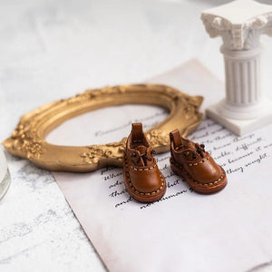 Planet Gates Blythe Baby Shoes Mini Toy Accessories OB22 Shoes Checker Shoes Small Cloth UFDOLL Mini Body OB24 Handmade Cowhide Shoes