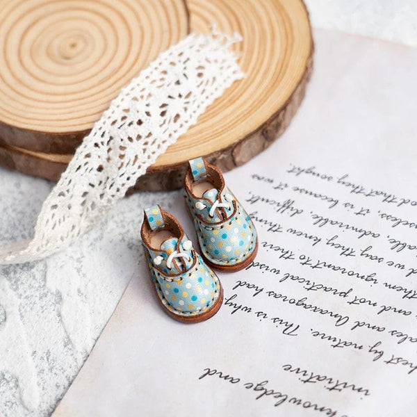 Planet Gates Blythe Baby Shoes Mini Toy Accessories OB22 Shoes Checker Shoes Small Cloth UFDOLL Mini Body OB24 Handmade Cowhide Shoes