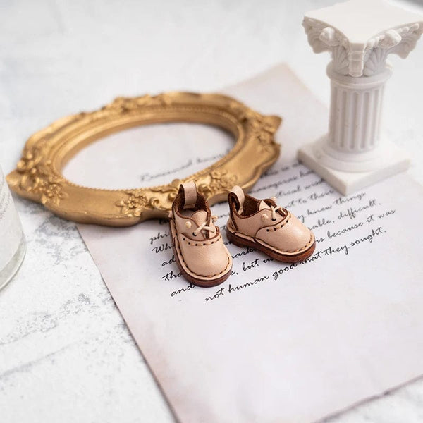 Planet Gates Blythe Baby Shoes Mini Toy Accessories OB22 Shoes Checker Shoes Small Cloth UFDOLL Mini Body OB24 Handmade Cowhide Shoes