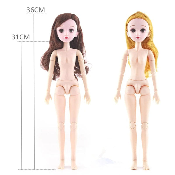 Planet Gates Body A 14'' Nude Baby Body with Multi-joint for 36cm Doll 1/4 Accessories Toys for Girls