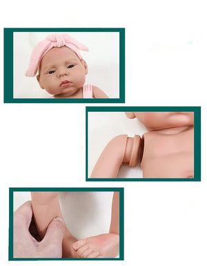 Planet Gates bodysuitPK / girl 16inch Full Body Silicone Bebe Reborn Doll Soft Dolls Lifelike Baby Vinyl Bebe Doll Cute Reborn Baby Doll For Girls Doll Toys