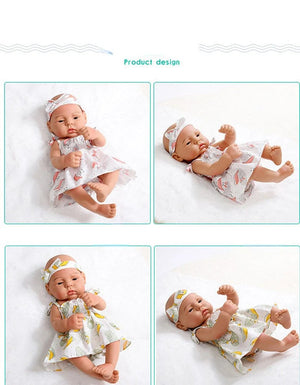 Planet Gates bodysuitPK / girl 16inch Full Body Silicone Bebe Reborn Doll Soft Dolls Lifelike Baby Vinyl Bebe Doll Cute Reborn Baby Doll For Girls Doll Toys