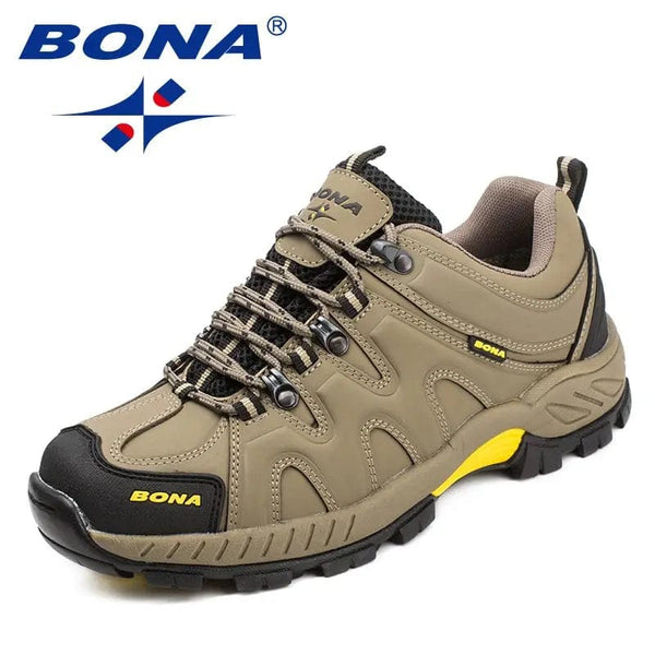 Planet Gates BONA New Arrival Classics Style Men Hiking Shoes Lace Up Men Sport Shoes Outdoor Jogging Trekking Sneakers Fast Free Shipping