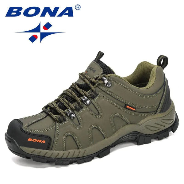 Planet Gates BONA New Arrival Classics Style Men Hiking Shoes Lace Up Men Sport Shoes Outdoor Jogging Trekking Sneakers Fast Free Shipping