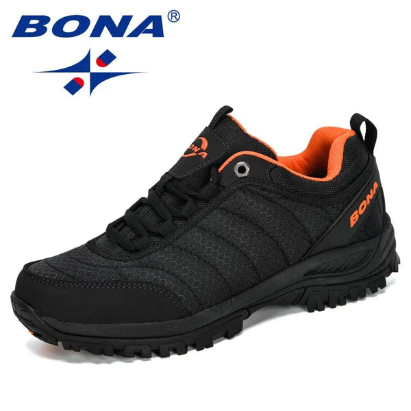 Planet Gates BONA New Arrival Hiking Shoes Man Mountain Climbing Shoes Outdoor Trainer Footwear Men Trekking Sport Sneakers Male Comfy