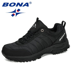 Planet Gates BONA New Arrival Hiking Shoes Man Mountain Climbing Shoes Outdoor Trainer Footwear Men Trekking Sport Sneakers Male Comfy