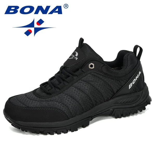 Planet Gates BONA New Arrival Hiking Shoes Man Mountain Climbing Shoes Outdoor Trainer Footwear Men Trekking Sport Sneakers Male Comfy