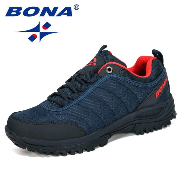 Planet Gates BONA New Arrival Hiking Shoes Man Mountain Climbing Shoes Outdoor Trainer Footwear Men Trekking Sport Sneakers Male Comfy