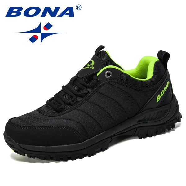 Planet Gates BONA New Arrival Hiking Shoes Man Mountain Climbing Shoes Outdoor Trainer Footwear Men Trekking Sport Sneakers Male Comfy