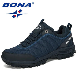 Planet Gates BONA New Arrival Hiking Shoes Man Mountain Climbing Shoes Outdoor Trainer Footwear Men Trekking Sport Sneakers Male Comfy